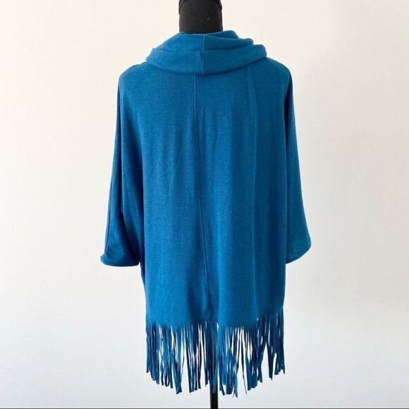 Terre Bleue Fringe Relaxed Fit Boho  Sweater - Picture 3 of 14